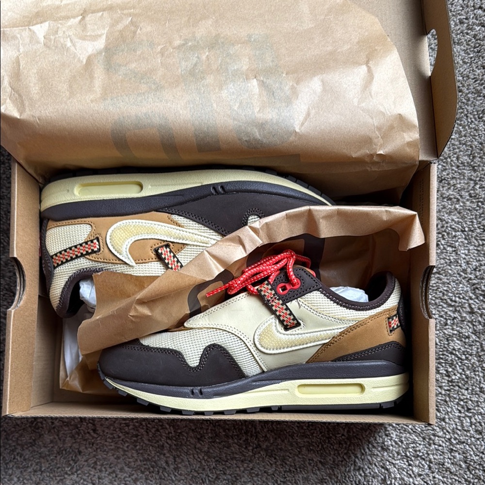 Cactus Jack Black and Tan Sneakers by Travis Scott